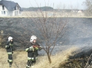 Zamość ul. Fiołkowa 10.04.2012 - pożar nasypu kolejowego.